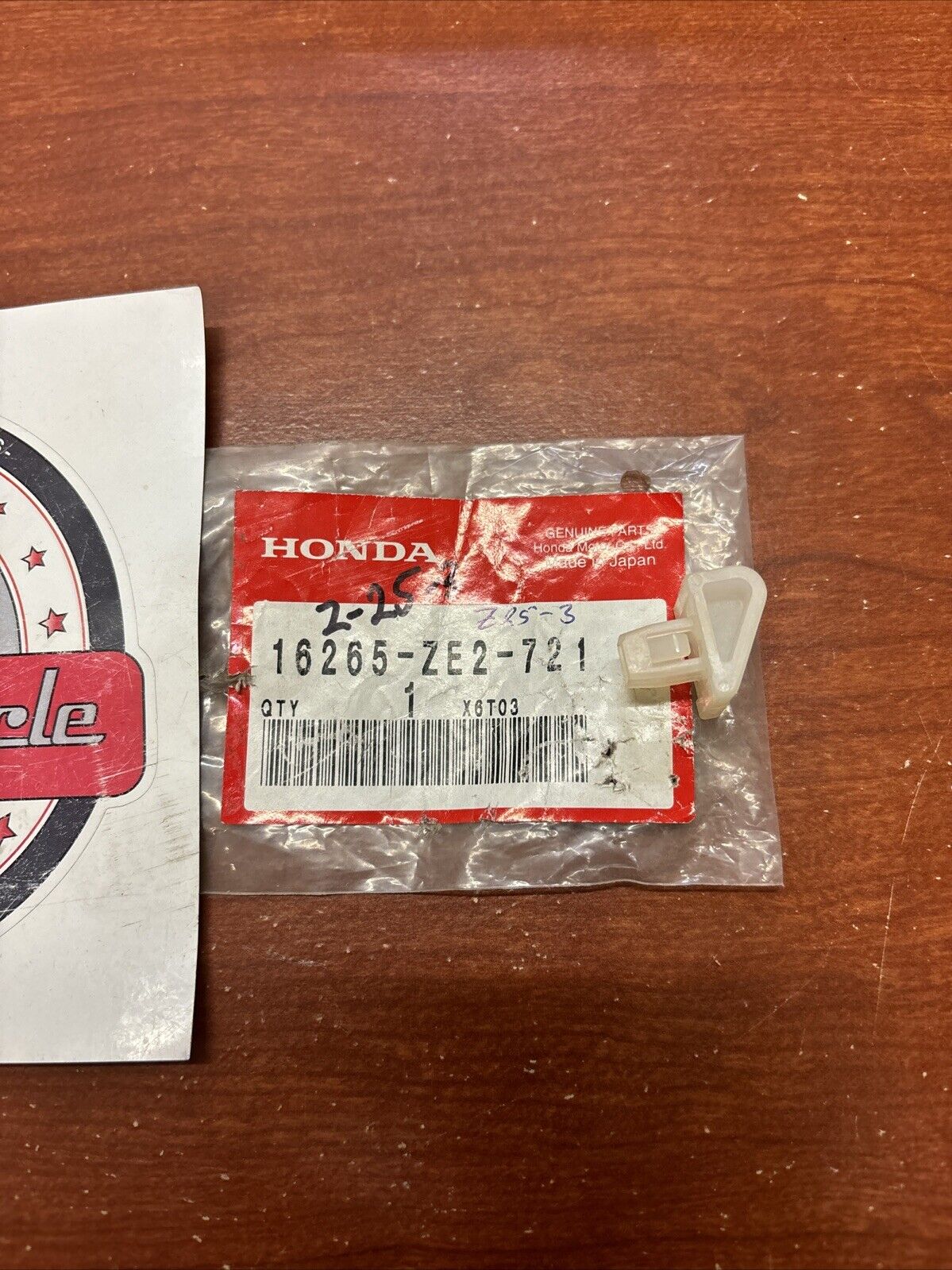 NOS Honda GX240 GX270 GX340 GX390 CHOKE ROD STOPPER 16265-ZE2-721 H155