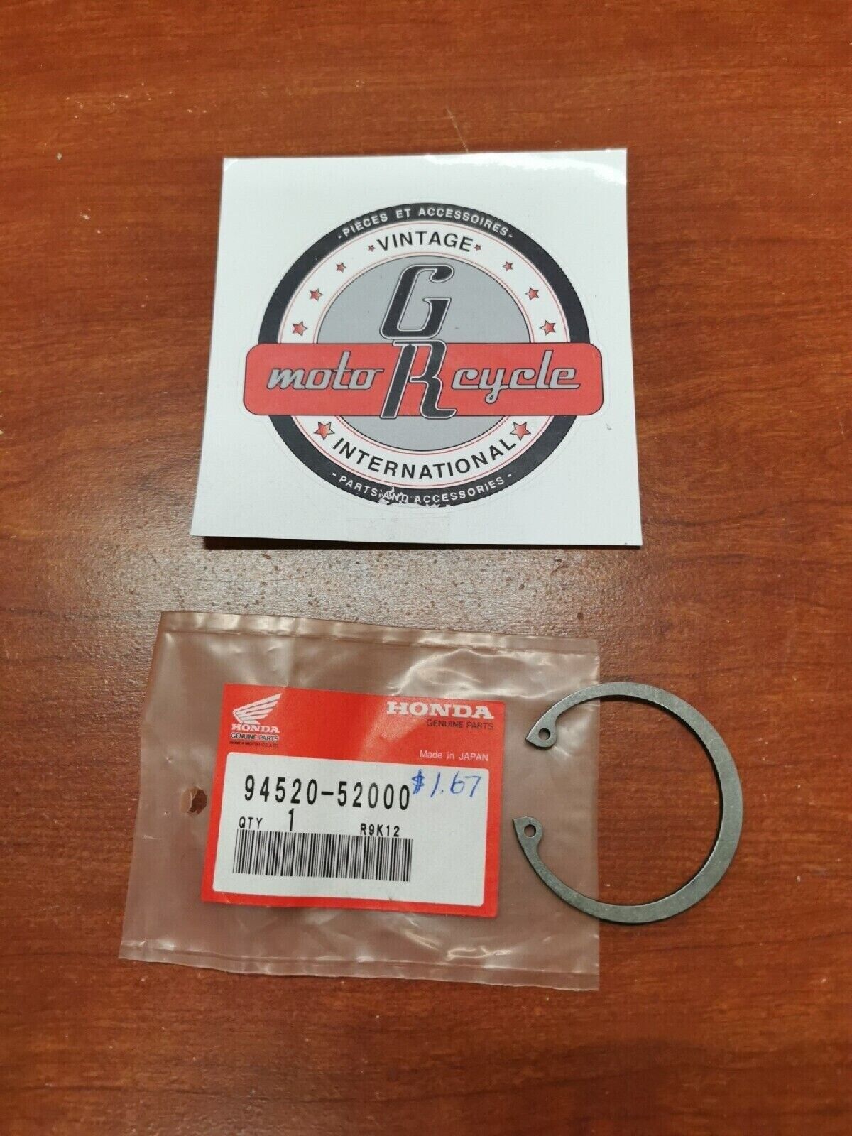 NOS Honda ATC70 TRX350 CB350 CL72 CL77 CIRCLIP (52MM) 94520-52000 H34