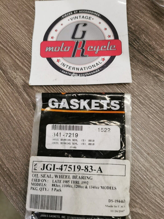 NOS GEMUIME HARLEY DAVIDSON 1200 WHEEL BEARING OIL SEAL  JGI-47519-83-A2 J26