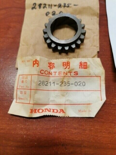 NOS Honda CA175K CB175K CB200 CD175 CL175 KICK STARTER PINION 28211-235-020 H99