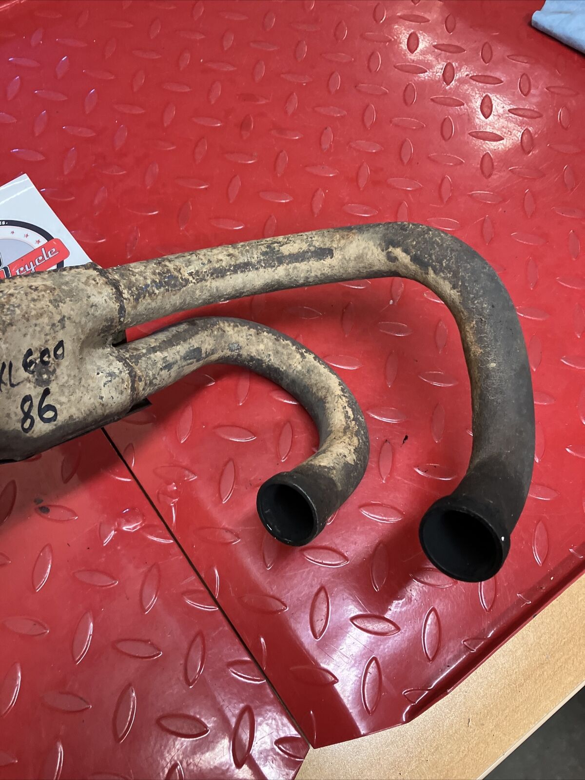 Honda XL600R 1986 exhaust pipe header 1983 1984 1985 1987