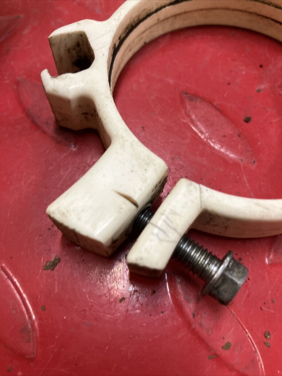 Suzuki RM125 1993 Front fork protector guard guide holder bracket