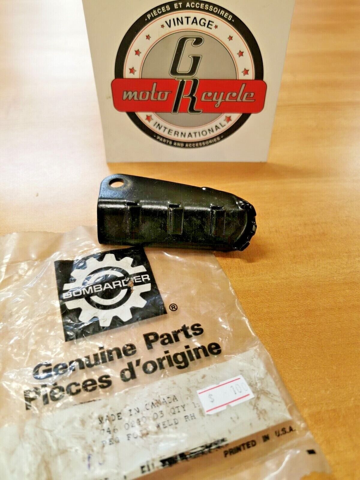 NOS CAN-AM TNT  MX RIGHT FOOT PEG  746-024-003  CA2