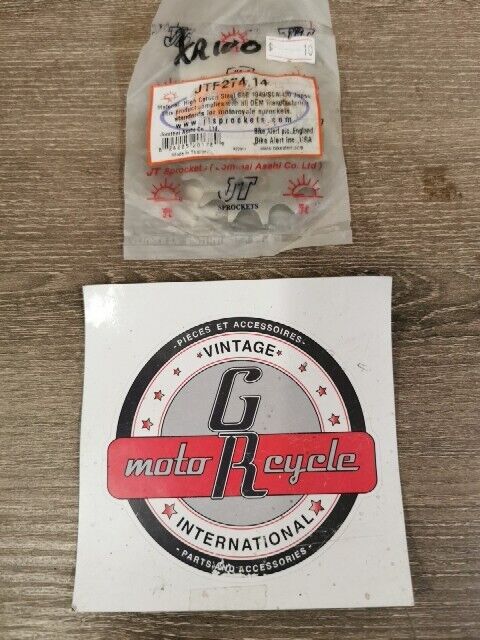 NOS JT CRF100 XL100S XR100 XR100R Steel Front Sprocket 14T JTF274.14 J58