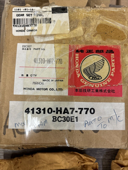 NOS Honda TRX350 FINAL GEAR 41310-HA7-770 H115