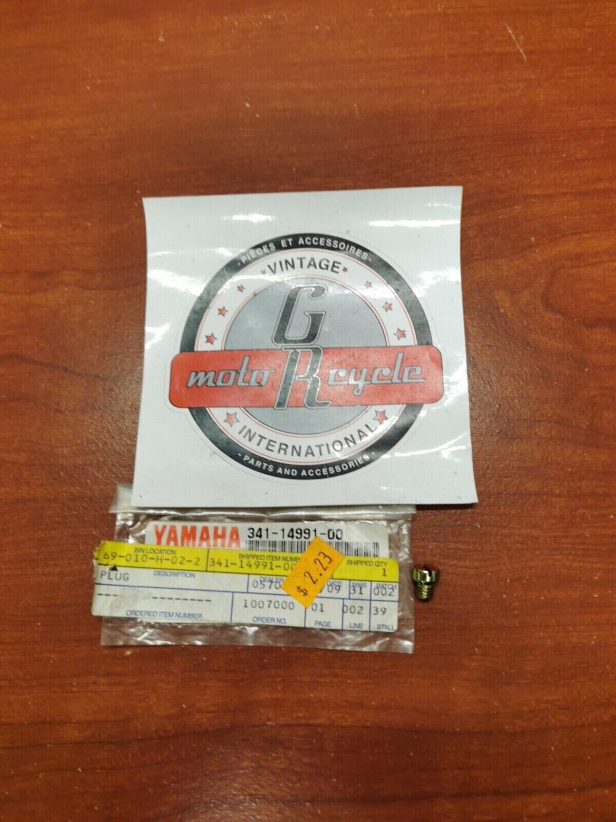 NOS Yamaha XV535 YTM200 YTM225 VMX12 TX750 TT500 SCREW 341-14991-00-00 Y96