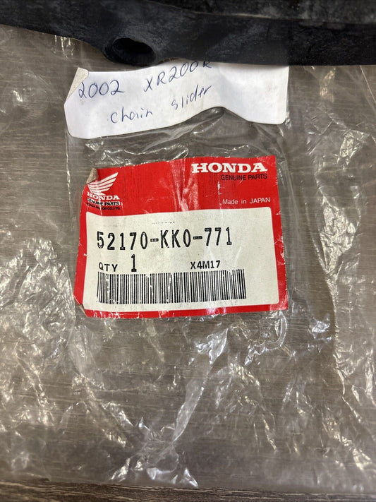 NOS Honda XL250R XL350R XL600 XR200R XR250R CHAIN SLIDER 52170-KK0-771 H137