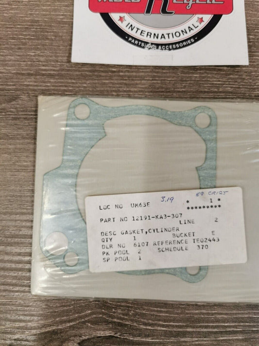 NOS HONDA C125R 1984 - 1986 CYLINDER GASKET 12191-KA3-307 H49