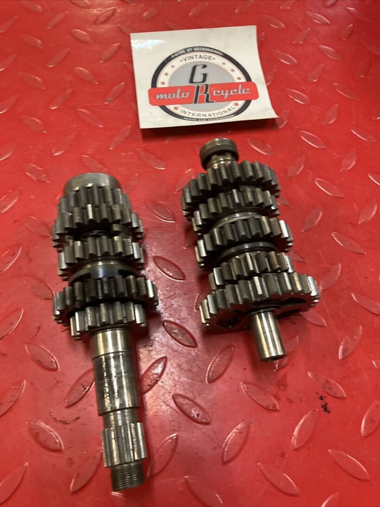 Honda CR250R 1984 transmission mainshaft countershaft main counter shaft gear 2