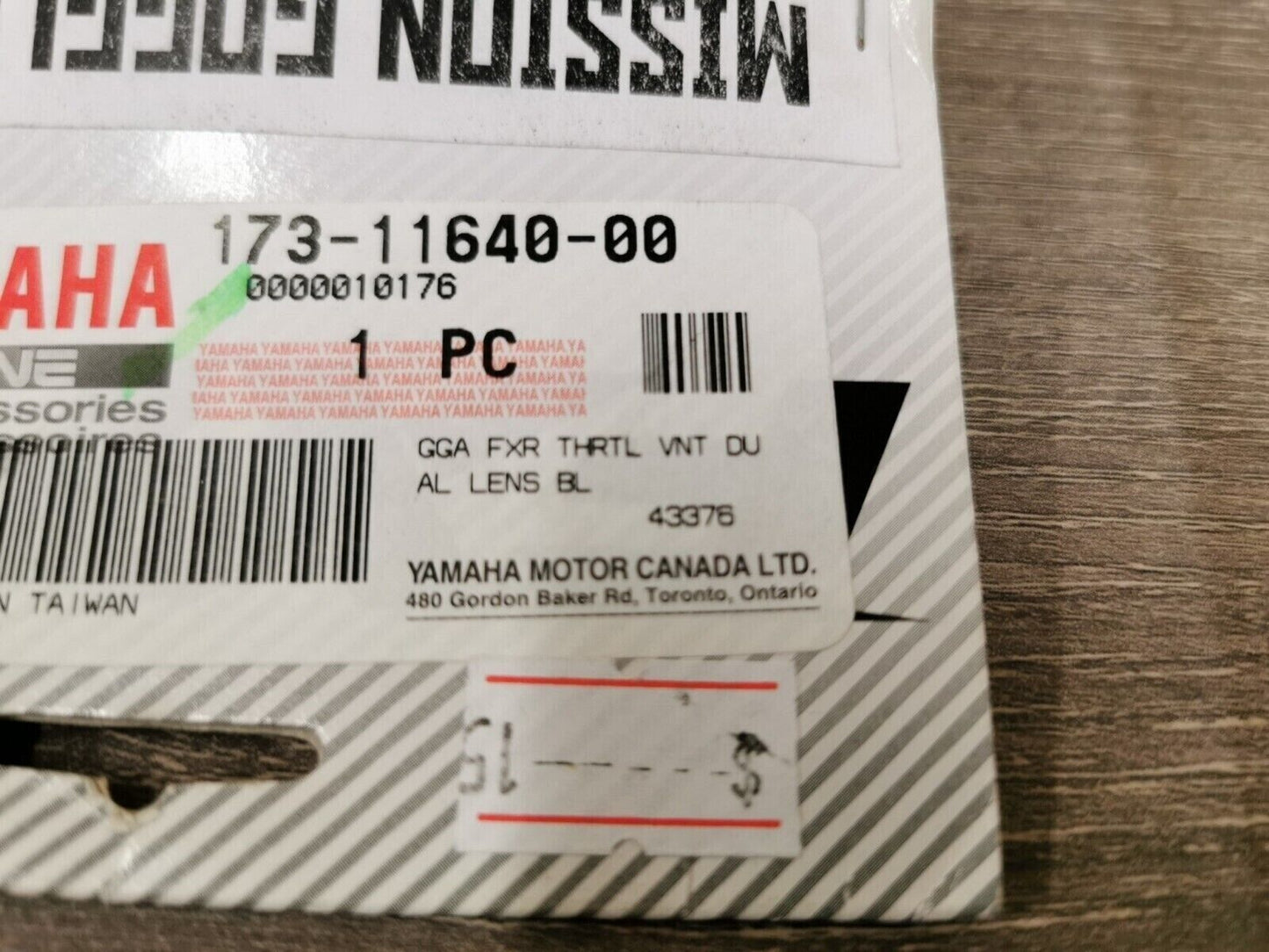 NOS FXR YAMAHA MISSION GOGGLE LENS VENOM 173-11570-00 J48