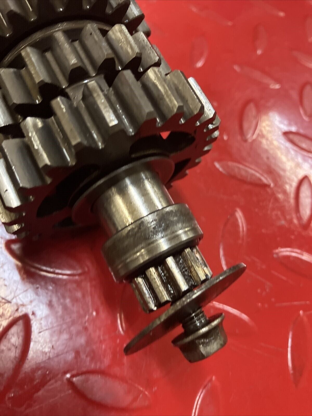 Honda CR250R 1986 transmission mainshaft countershaft main counter shaft gear 2