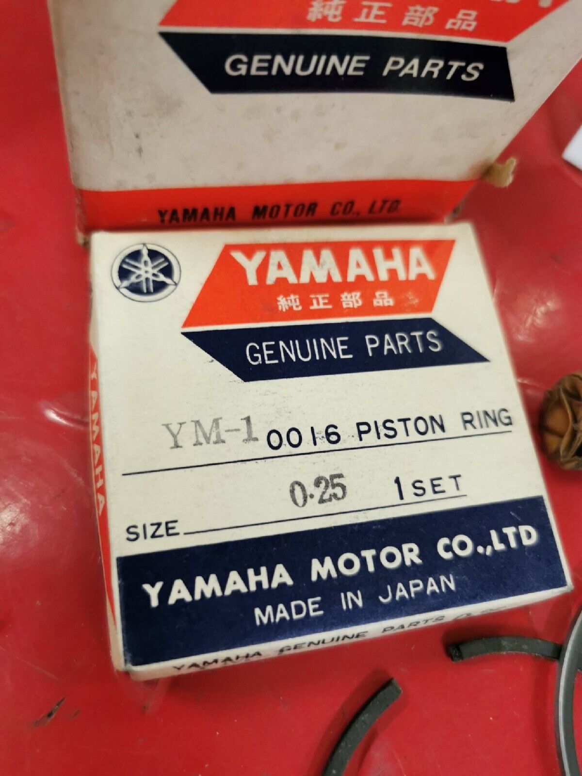 NOS YAMAHA YM1 YM1S 1965 PISTON 1 O/S 0.25  AND RING SET    159-11635-00-00  Y50