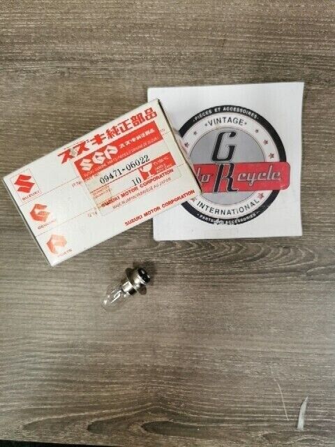 NOS SUZUKI AS50 DR100 DR125 BULB 6V15 15W STANLEY 09471-06022 S49