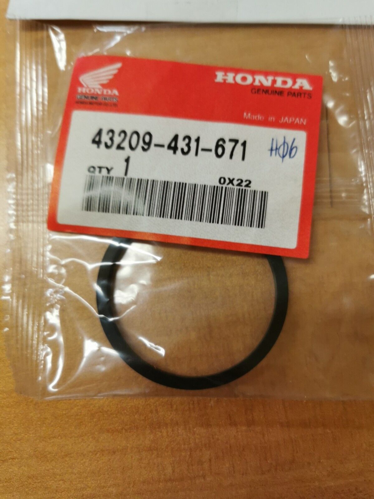 NOS Honda CBX GL1100 CX500 CB900 GL1000 PISTON SEAL 43209-431-671 H27