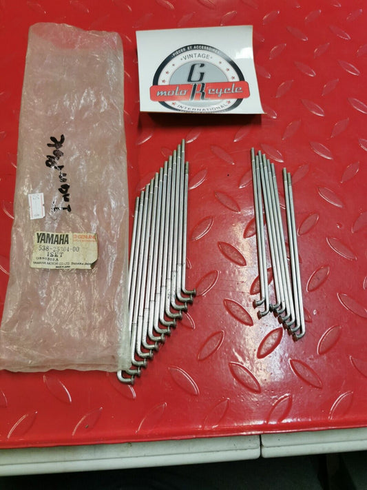 NOS Yamaha RT100 DT100 R125 SPOKE SET INCOMPLETE 538-25304-10-00 Y25