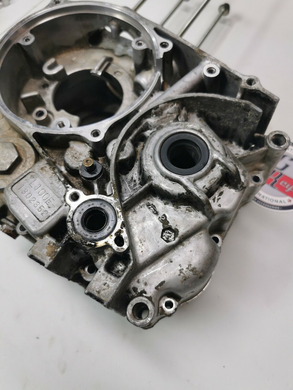 Honda XL100 1977 right left crankcase crank case XL125 CB125 1976 11200-383-000