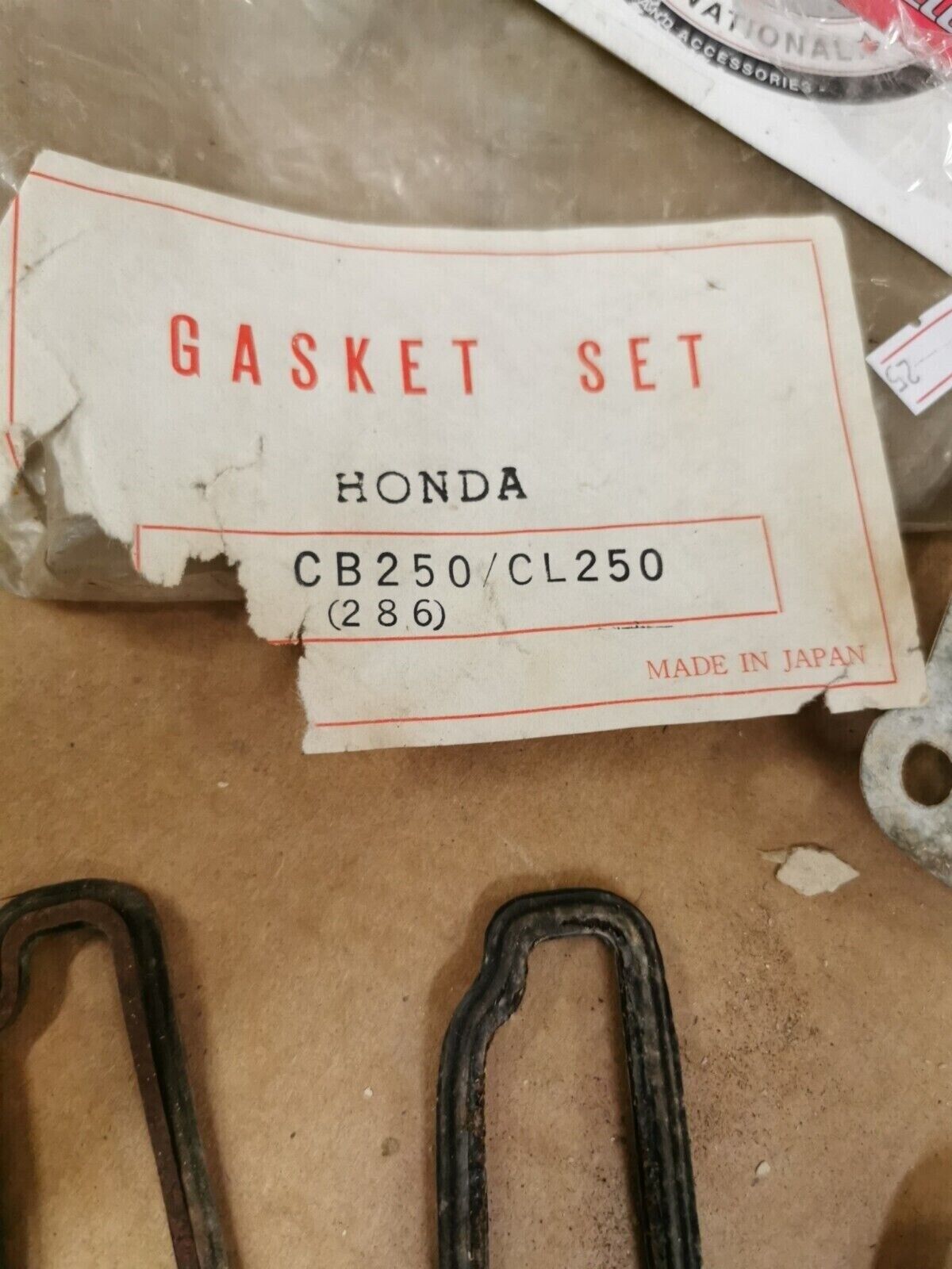 NOS TRADE MARK HONDA CB250 CL250 TOP END GASKET KIT INCOMPLETE SET J49