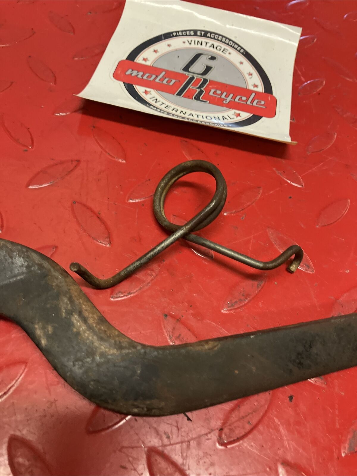 Honda XL175 1975 rear brake pedal lever arm spring 1974 1973