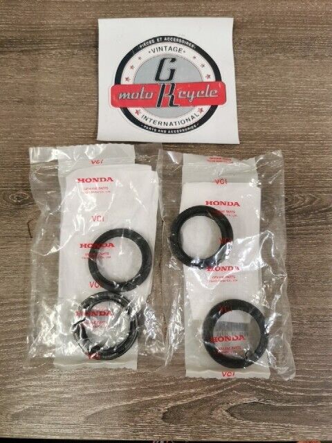 NEW NOS HONDA XR200R 1984 - 2002 FORK SEAL SET FOR BOTH FORKS 51490-KK0-305 H157