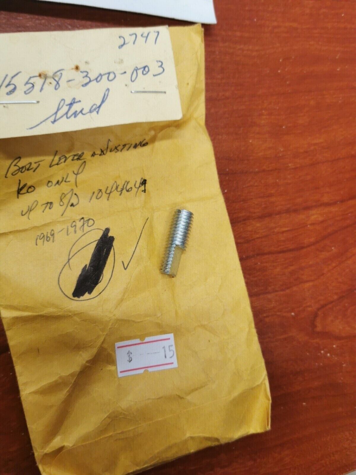 NOS Honda CB750K CB450K3 BOLT, LEVER ADJUSTING 45518-300-003 H32