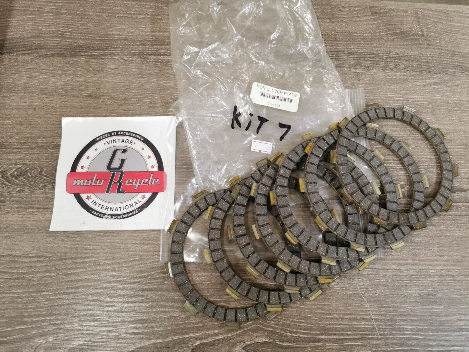 NOS Honda CBR600F VFR750F CR500R CRF450R CLUTCH DRIVE PLATE QTY 7 39-1111 J25