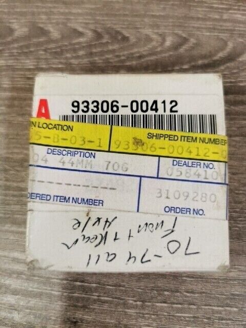 NOS YAMAHA EX340 SRX440C EX440A GP338F EW643B SL433B BEARING 93306-00412-00 Y108