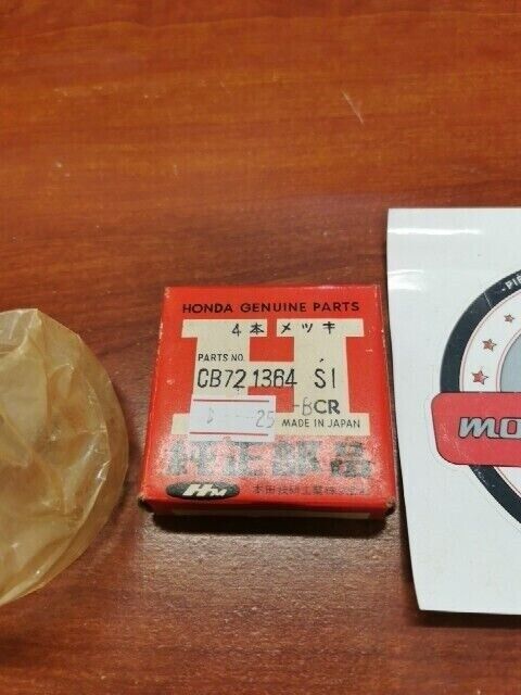 NOS Honda C72 CA72 PISTON RING SET 0.25 CB721-364-S1BCR SUB. 13023-268-000 H78