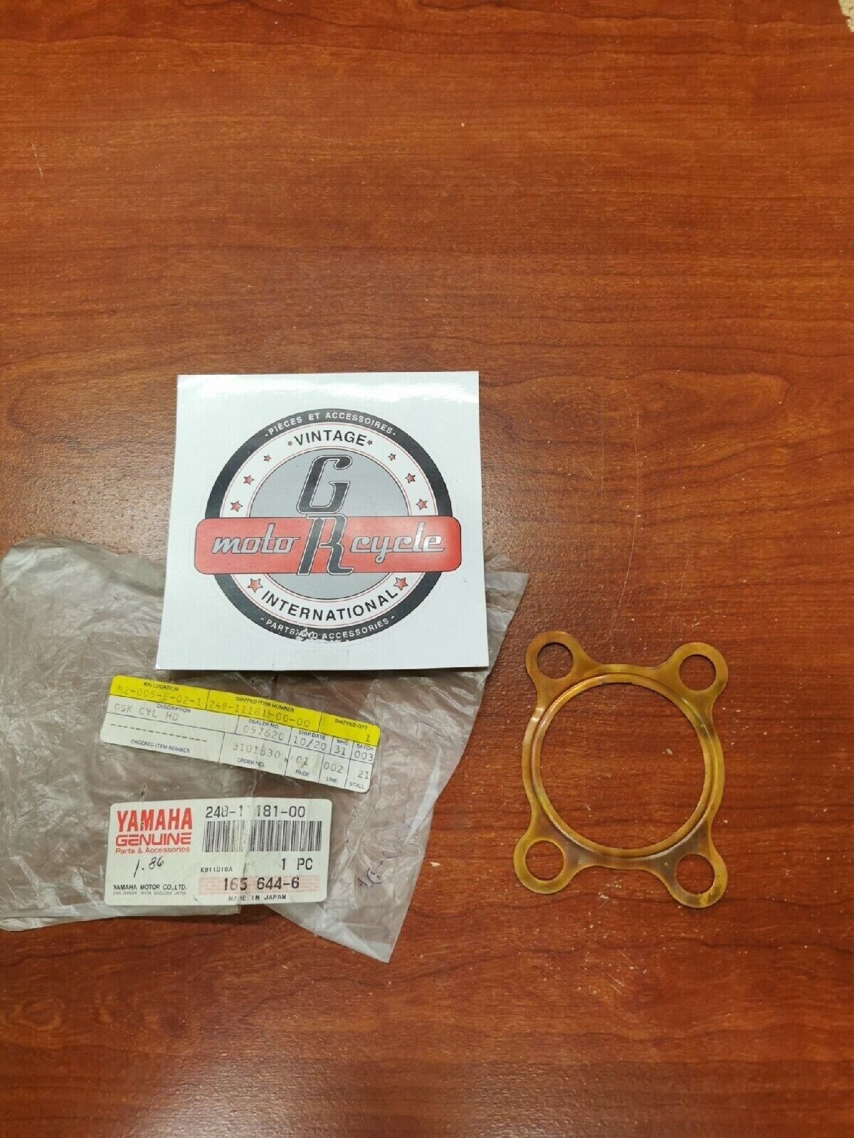 NOS Yamaha AT1 CT2 DT125 MX125 YZ100 CYLINDER HEAD GASKET 248-11181-00-00 Y78