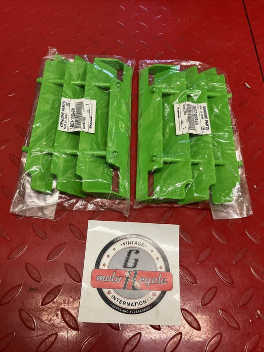 NEW KAWASAKI KX125 KX250 KX500 KDX200 KDX250 RADIATOR GUARDS 14037-1099-6W K100