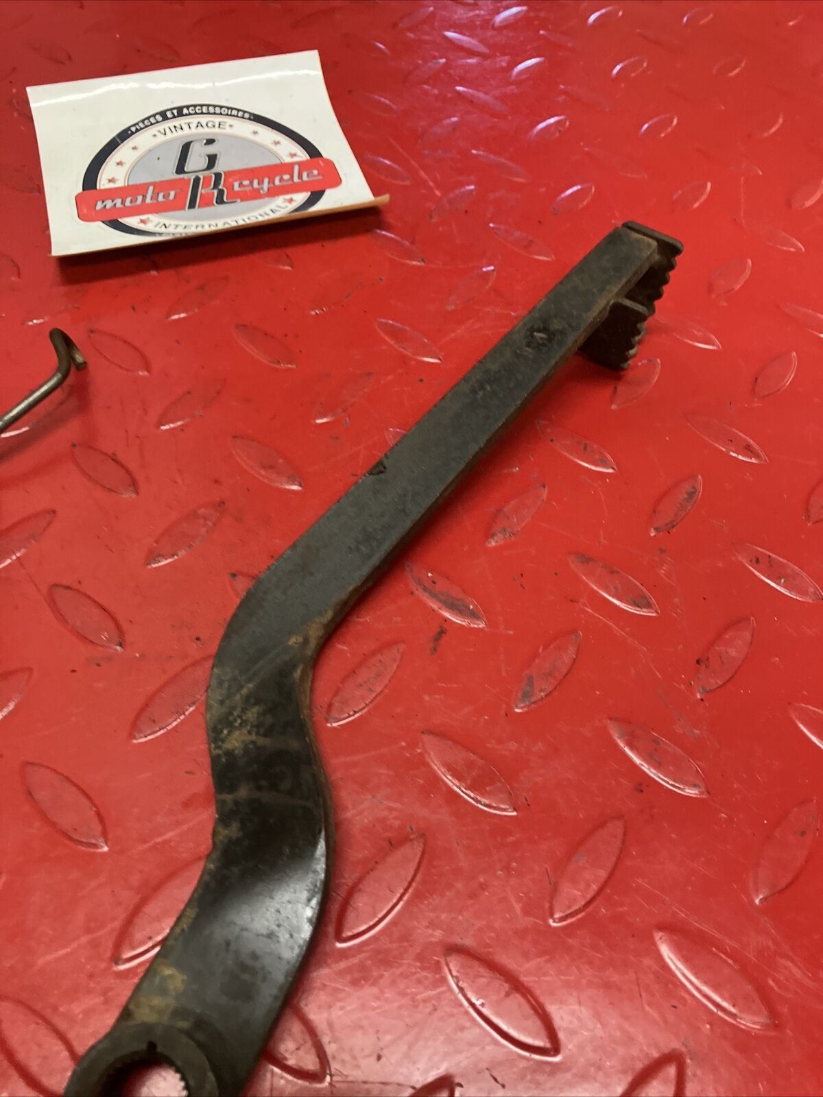 Honda XL175 1975 rear brake pedal lever arm spring 1974 1973