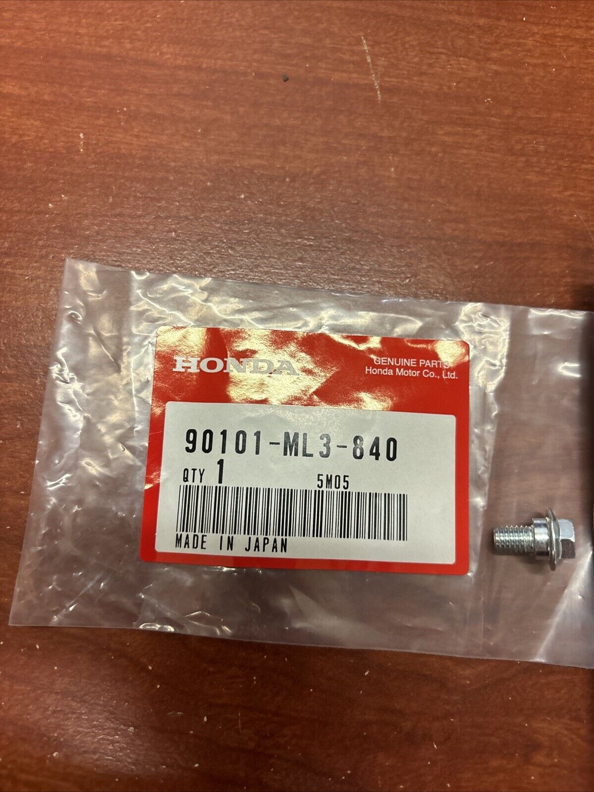 NOS Honda CR125R CR250R CR500R CR80R SHROUD SETTING BOLT 90101-ML3-840 H135