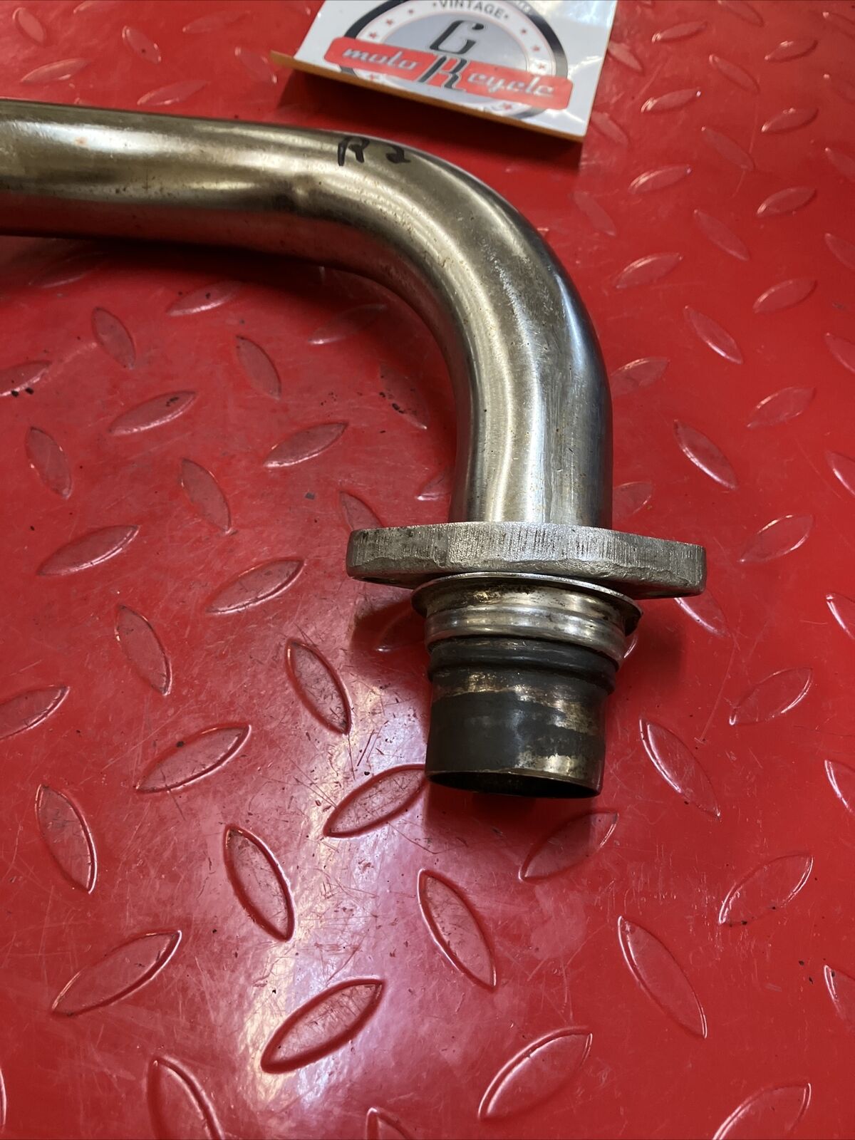 Yamaha RD400 1977 right exhaust pipe header 1976 1978 2