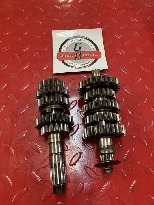 Honda CR250R 1986 transmission mainshaft countershaft main counter shaft gear 2