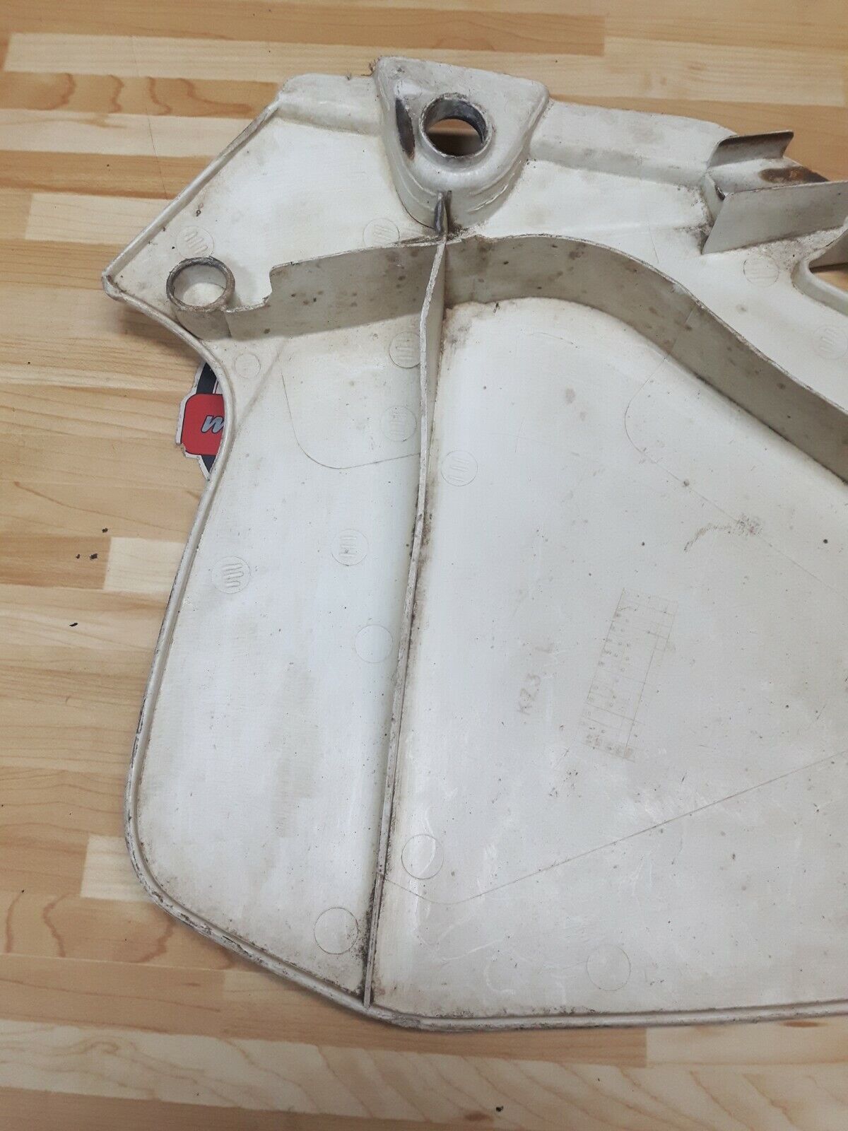 Honda CR250R 1990 left side cover panel number plate 2