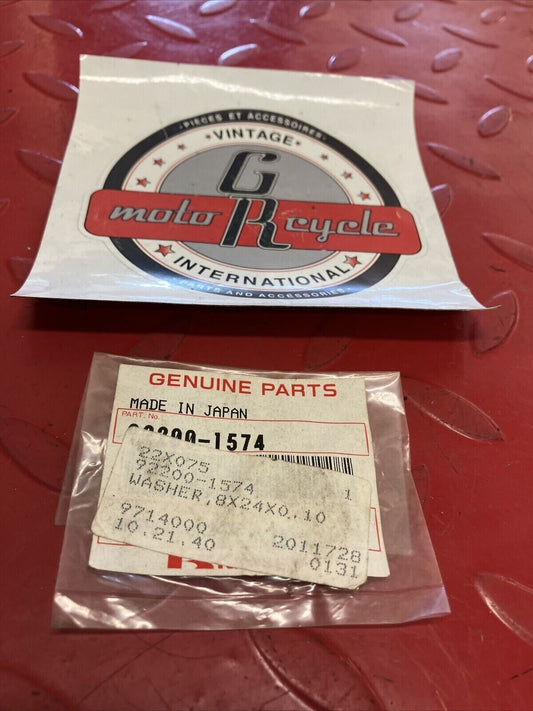 NOS KAWASAKI WASHER 8X24X0.10 92200-1574 K12