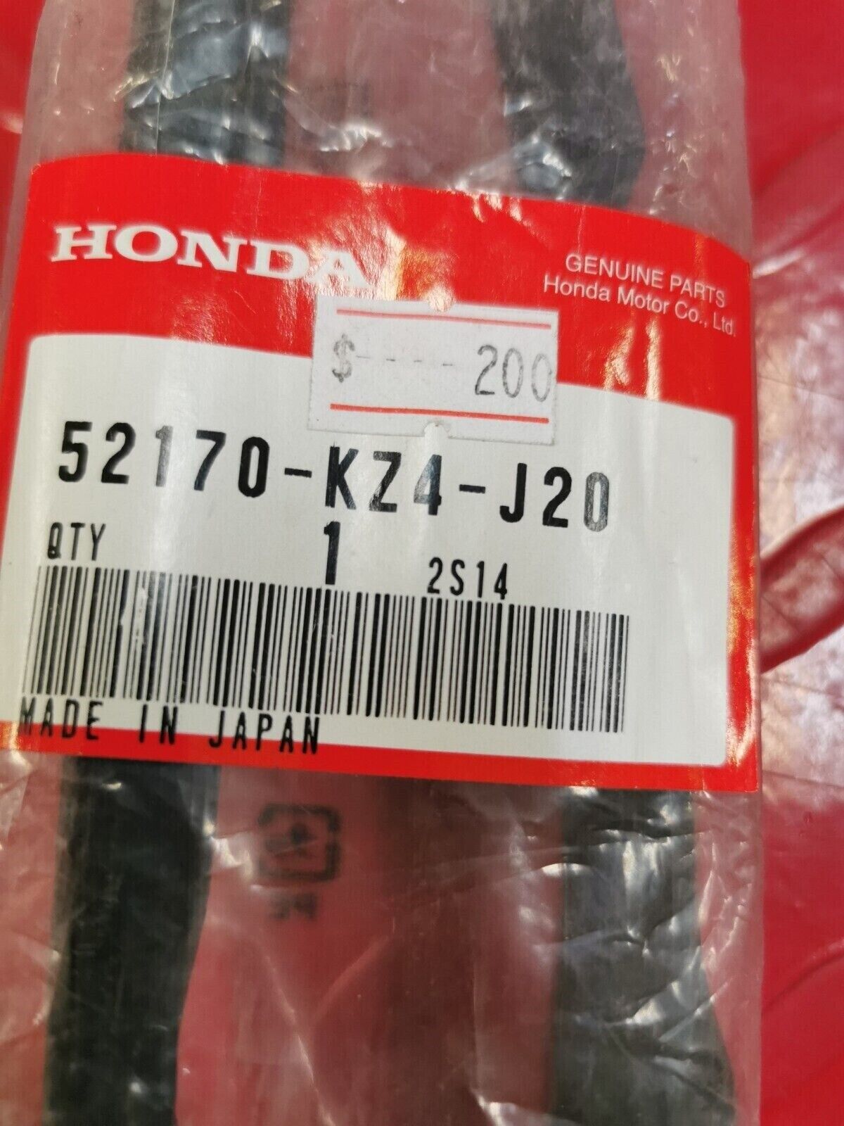 NOS HONDA CR125R CR250R 2000 - 2001 CHAIN SLIDER 52170-KZ4-J20 H14