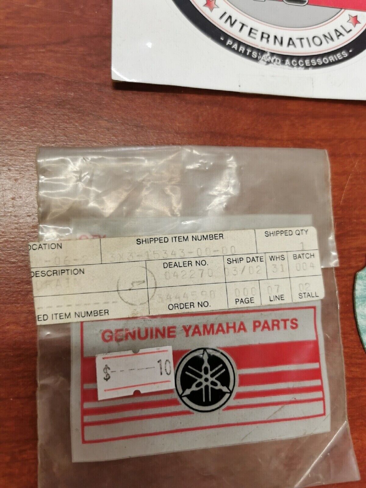 NOS Yamaha YT175 YT125 DRAIN GASKET 3X3-15343-10-00 Y78