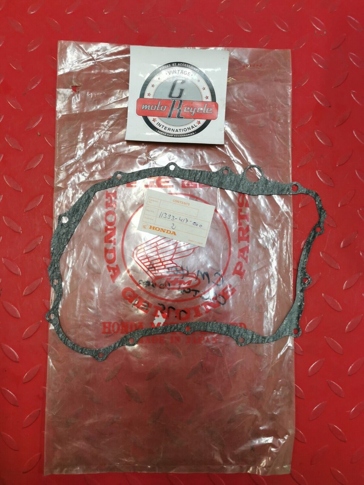 NOS Honda CB400A CM400A C RIGHT CRANKCASE COVER GASKET 11393-417-000 H30
