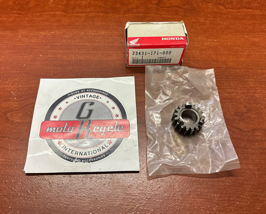 NOS Honda C50 Z50 ST50 CF50 MAIN SHAFT 2ND SECOND GEAR 23431-171-000 H162