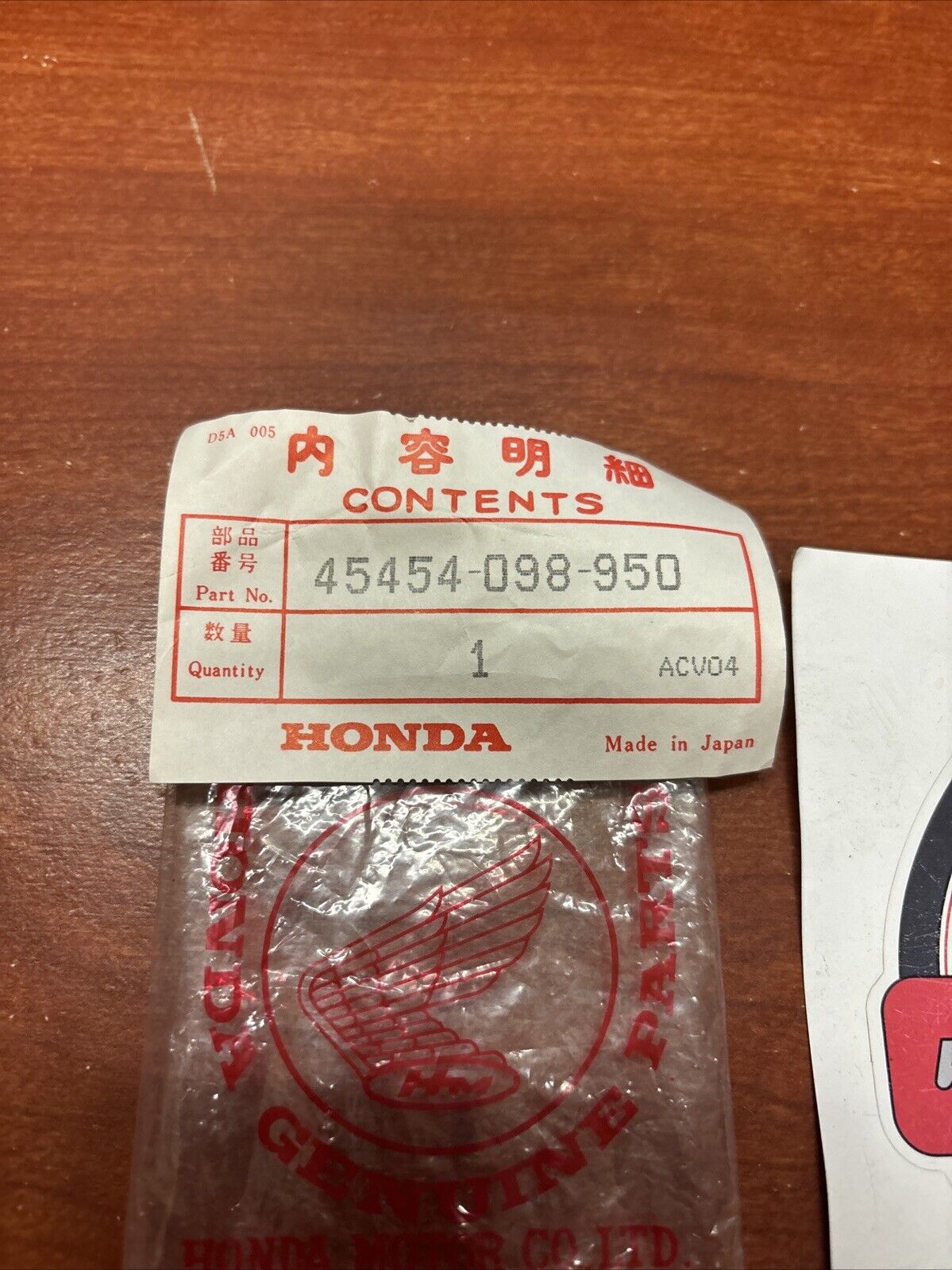 NOS Honda 1974 - 1976 CT70 1975 1976 XL70 BRAKE CABLE SPRING 45454-098-950 H145