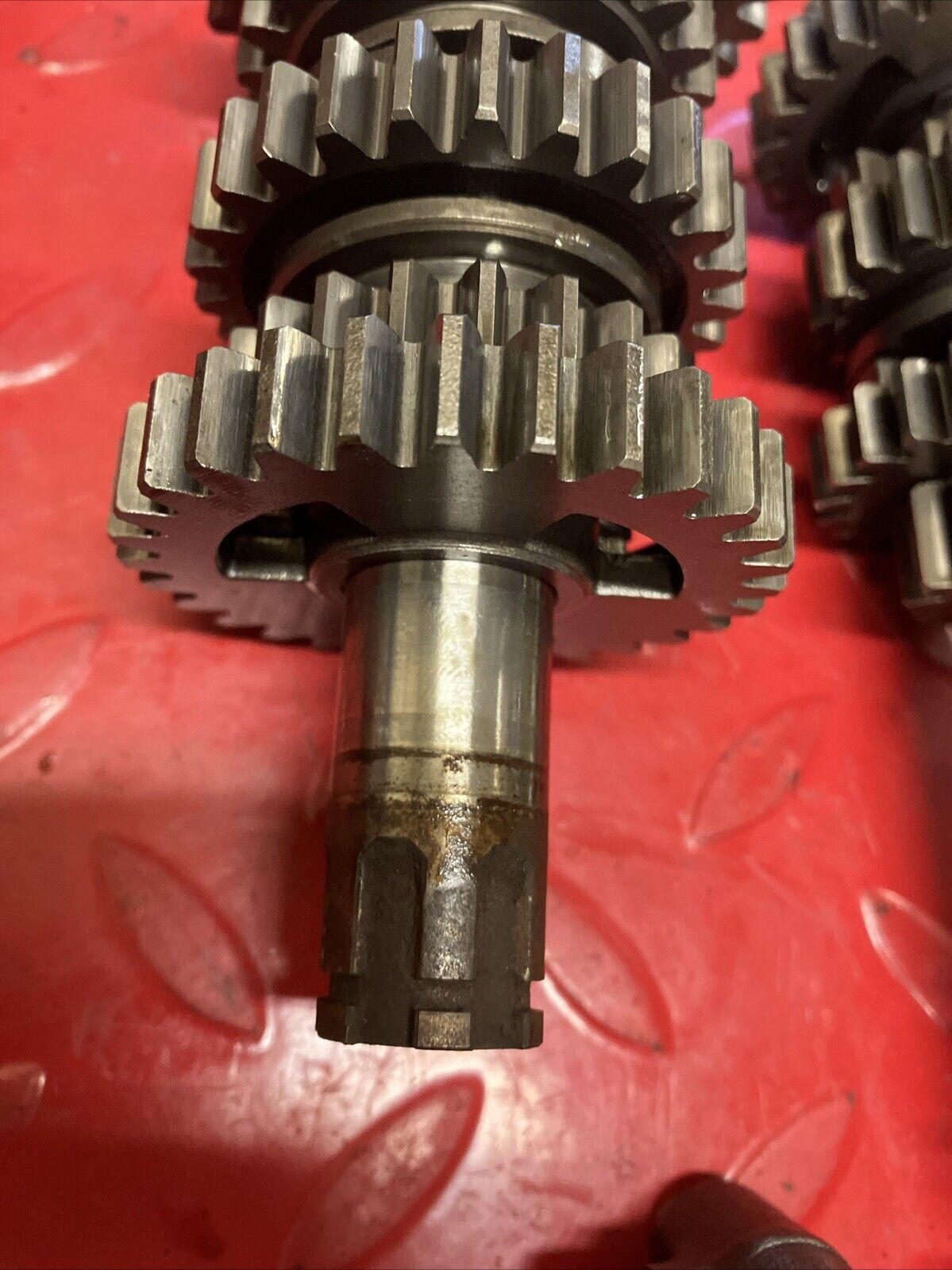 Honda MT125 1975 Transmission mainshaft countershaft gear drum forks 1974 1976
