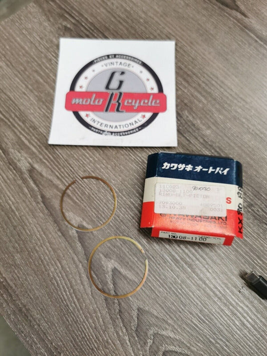 NOS KAWASAKI KX80 1988 - 2000 RING SET PISTON 13008-1100 K30