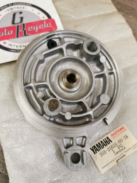 NOS YAMAHA FS1 FS1DX 1979 1980 BRAKE SHOE PLATE ASSY 355-25026-00-38 Y147