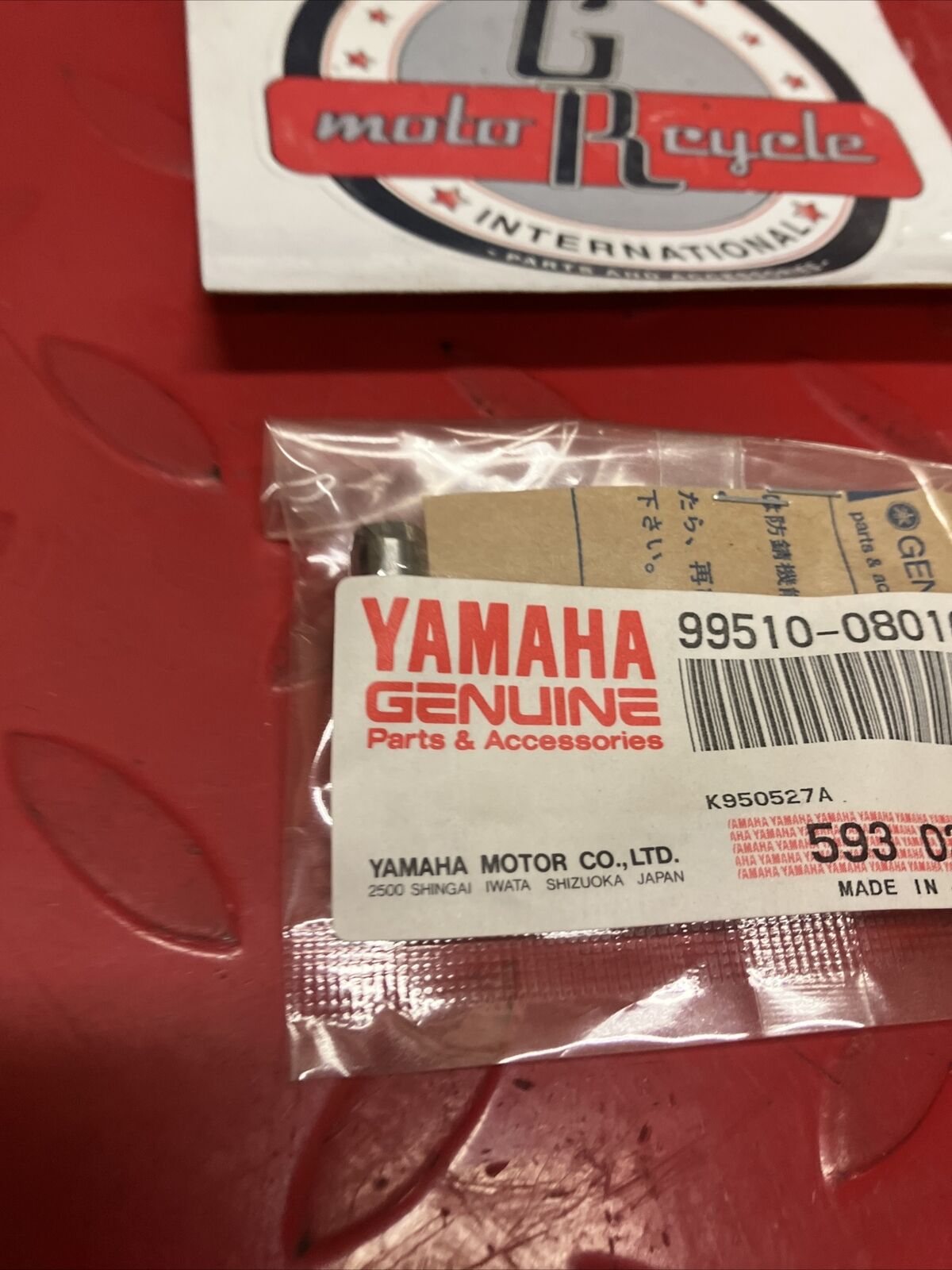 NOS YAMAHA DOWEL PIN 99510-08016-00 SUB BY 91808-16023-00 Y66
