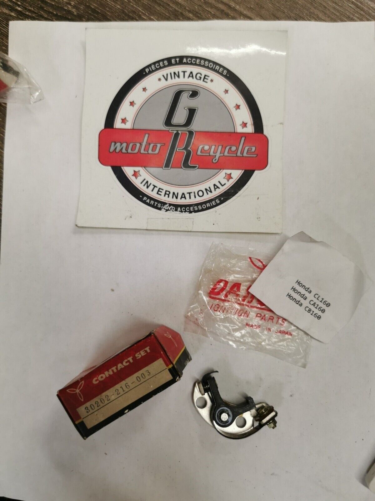 NOS DAIICHI HONDA CL160 CA160 CB160 IGNITION POINTS 30202-216-003 J39