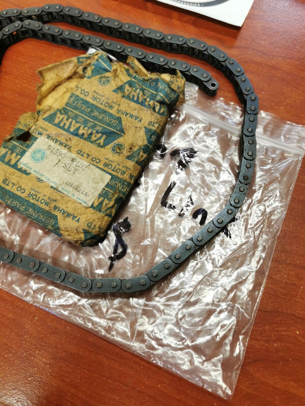 NOS Yamaha XS1 XS2 TX650 CAM CHAIN BF05T-Y TUBAKI 102 94590-02102-00 NO LINK Y87