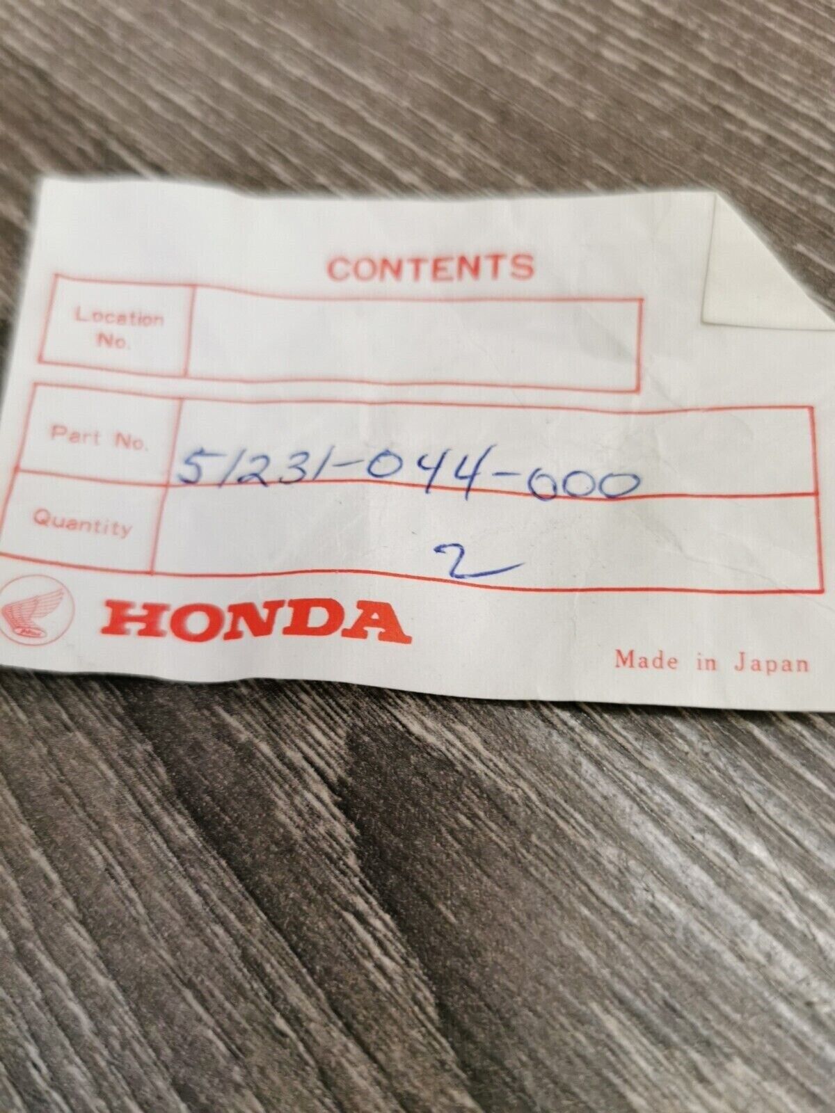 NOS HONDA COLLAR FR ARM PIVOT 51231-044-000 H55