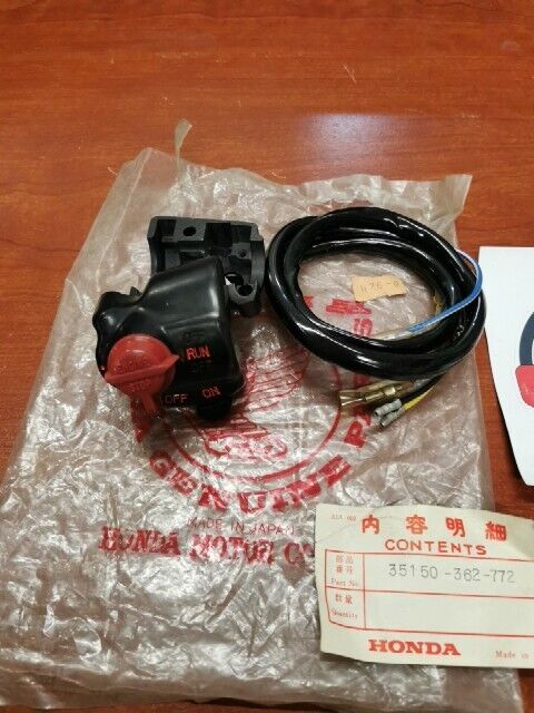 NOS Honda 1975 XL175K2 XL175 K2 LIGHTING STOP SWITCH 35150-362-772 H68