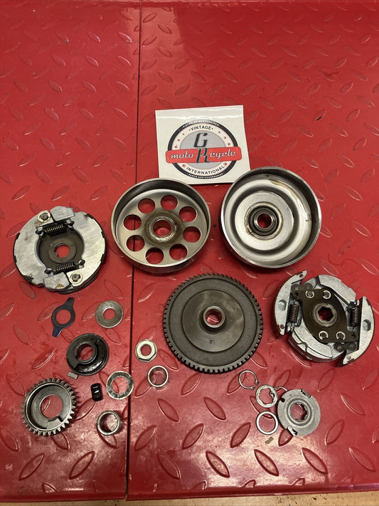 Yamaha MJ50 1982 Towny Clutch assembly carrier primary drive driven gear basket
