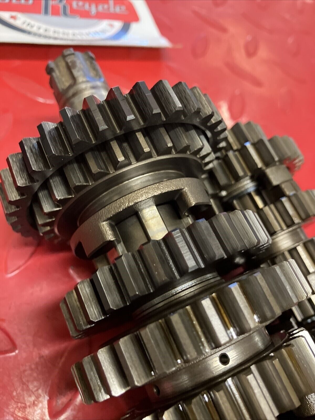 Honda XL350R 1986 transmission mainshaft countershaft main counter shaft gear